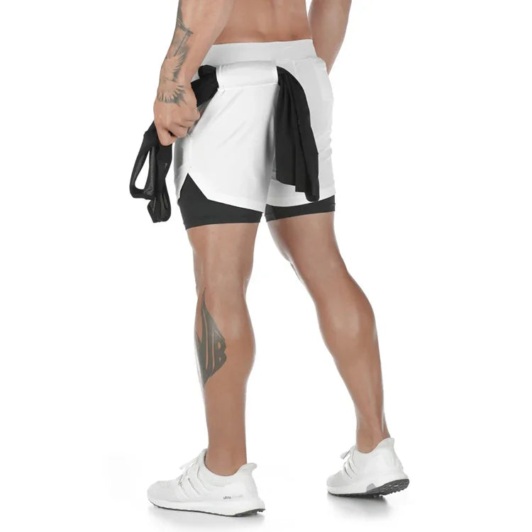 Shorts Homme 2-en-1 Camouflage Running