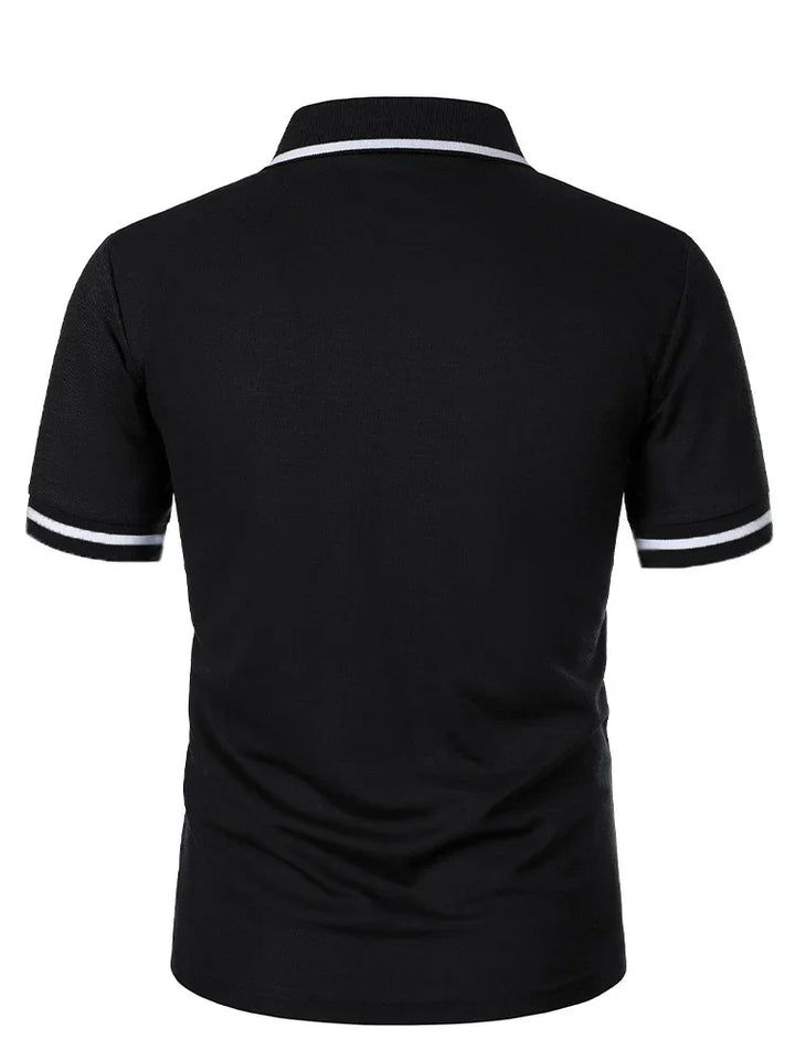 Polo Homme Uni à Manches Courtes