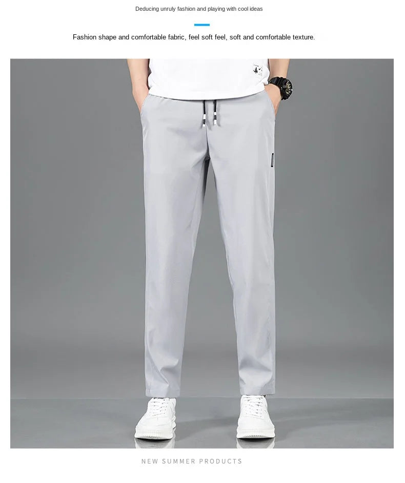 Pantalon Homme Léger et Respirant Style Business Casual