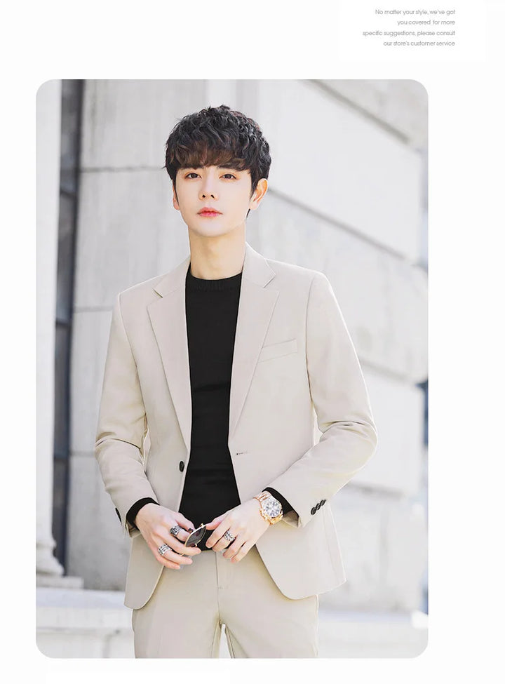 Blazer Homme Élégant Slim Fit