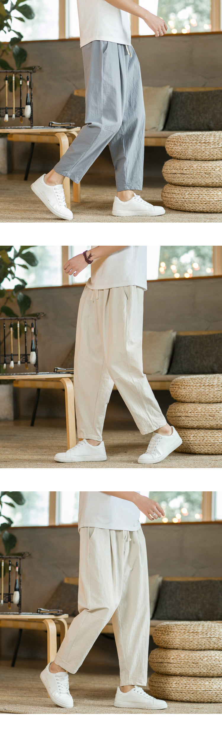 Pantalon en lin urbain