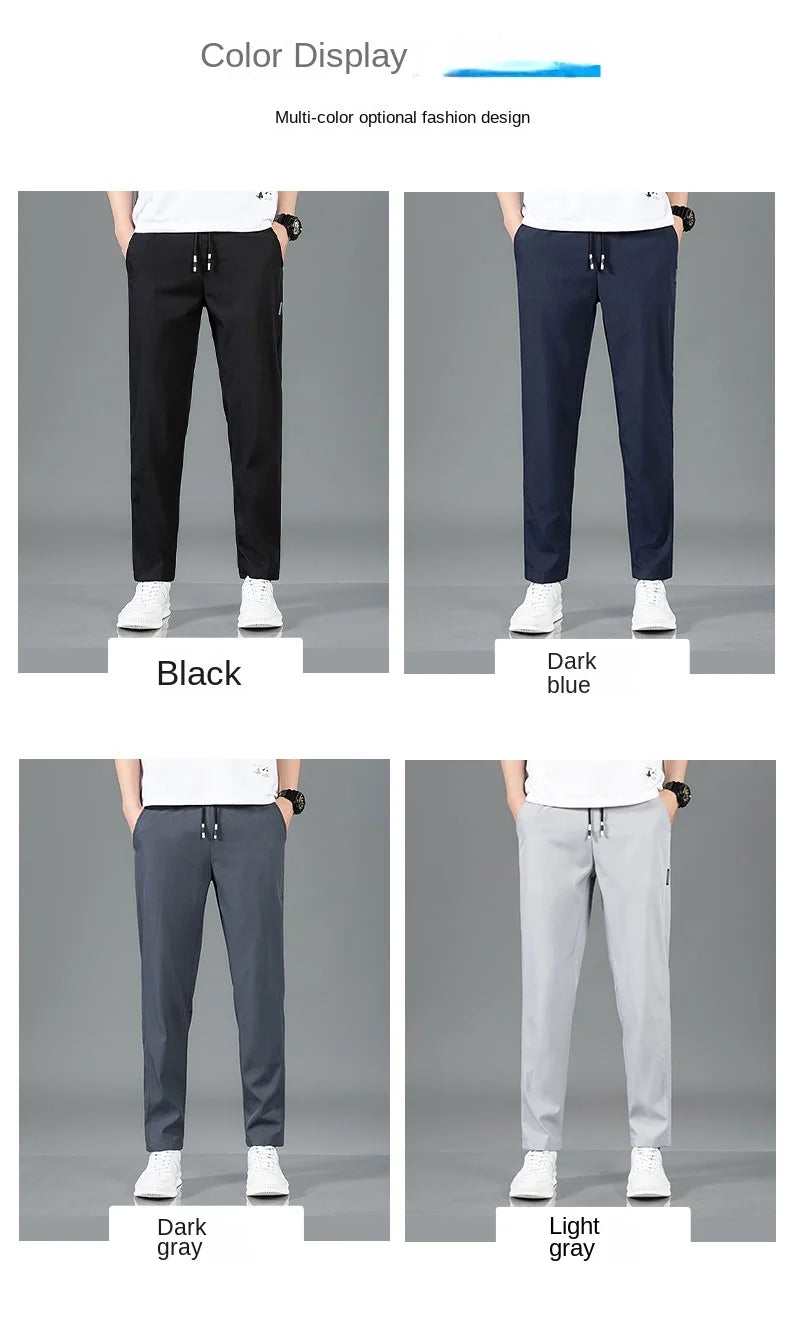 Pantalon Homme Léger et Respirant Style Business Casual