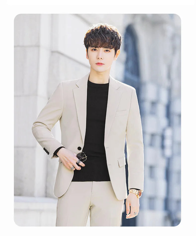 Blazer Homme Élégant Slim Fit