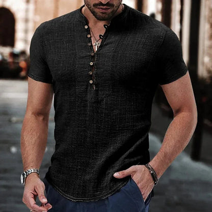 Chemise Homme Lin & Coton Décontractée