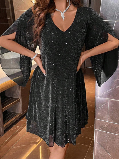 Robe d'été ample à col en V pour femme
