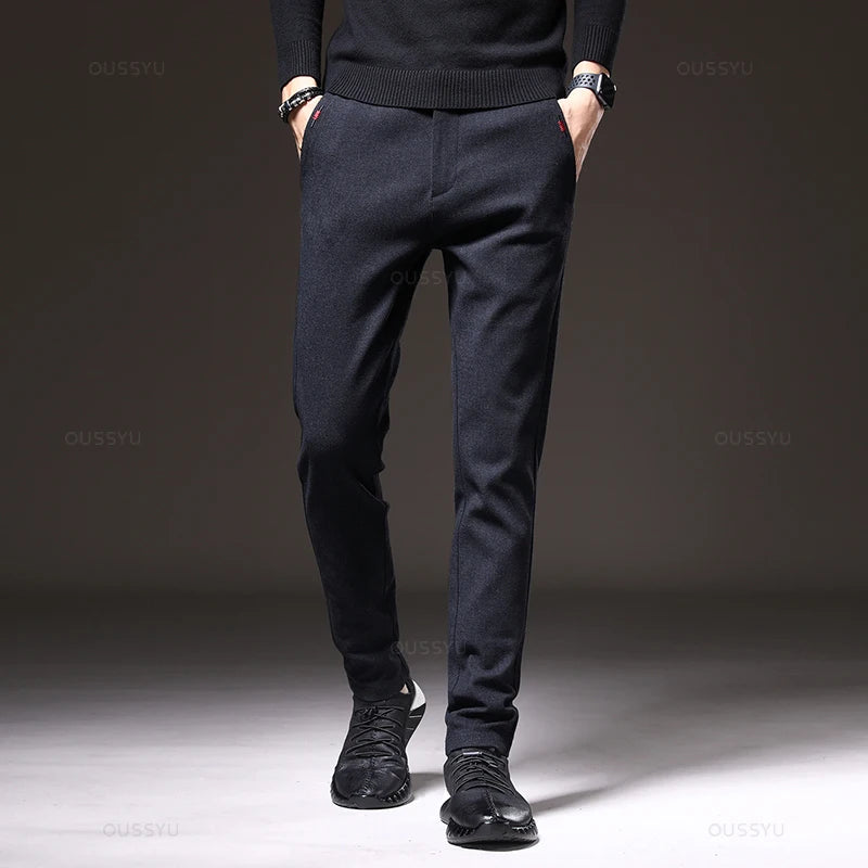 Pantalones elásticos elegantes para hombre