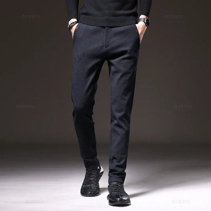 Pantalones elásticos elegantes para hombre