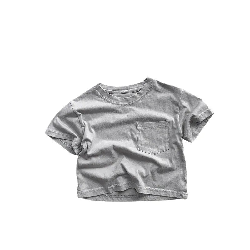 T-shirt Enfant en Coton à Manches Courtes pour Garçon