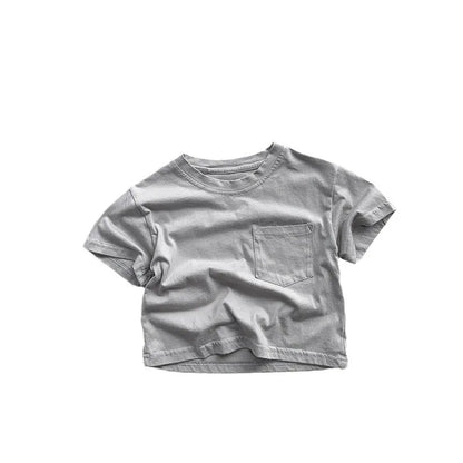 T-shirt Enfant en Coton à Manches Courtes pour Garçon