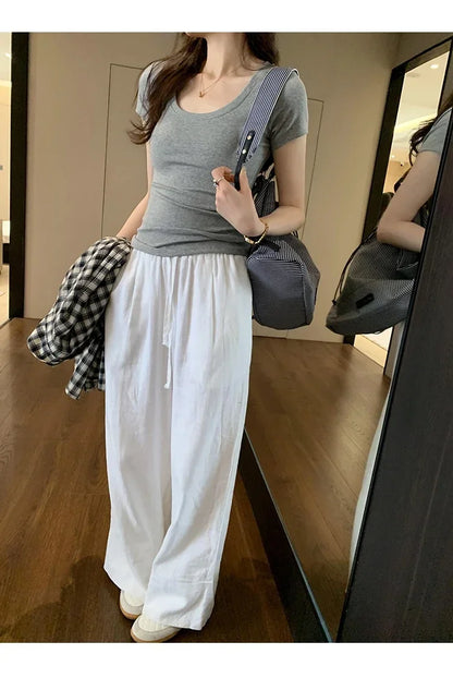 T-shirt en coton d’été pour femme