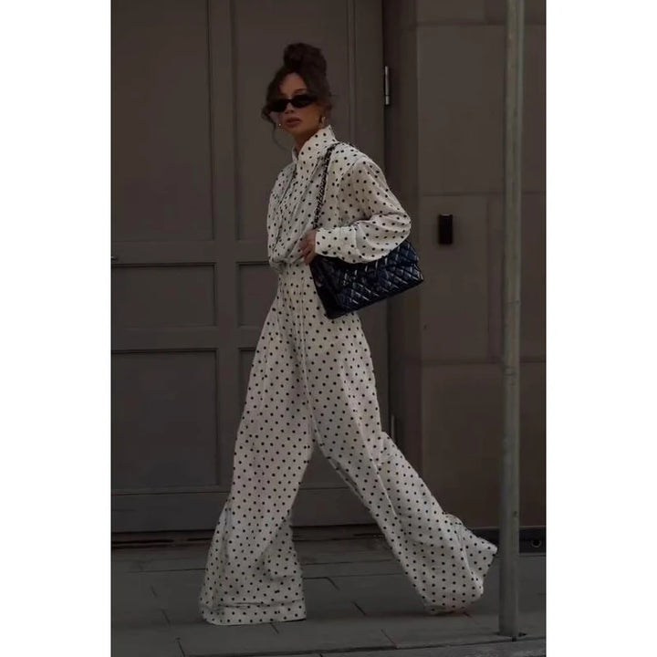 Ensemble Femme Élégant à Pois