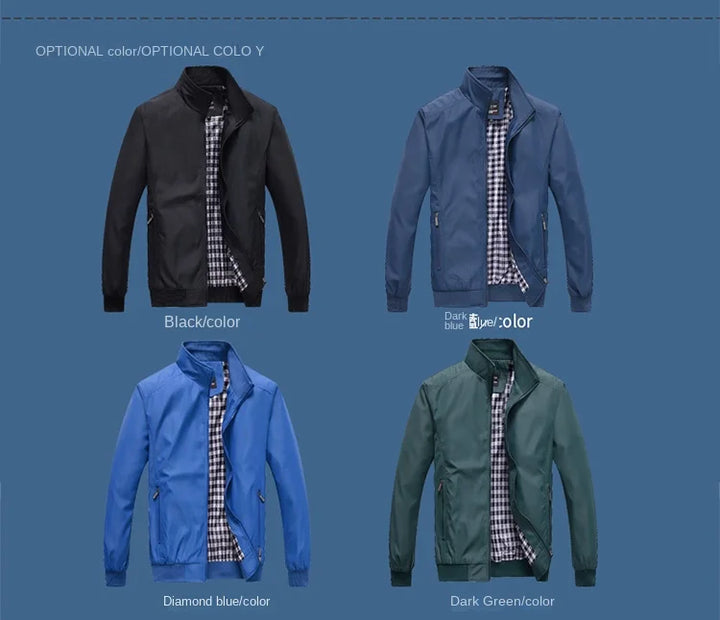 Veste Homme Décontractée Style Baseball Mi-Saison