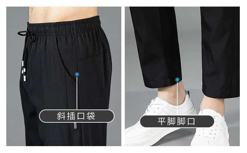 Pantalon Homme Léger et Respirant Style Business Casual