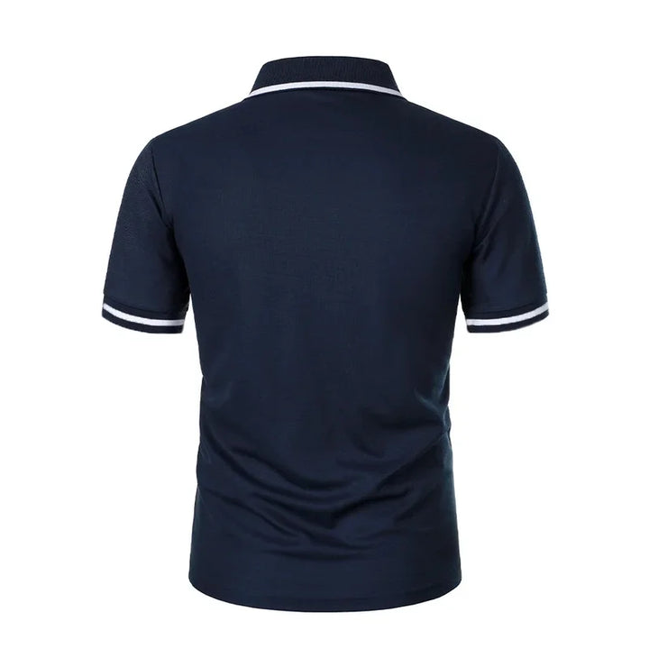 Polo Homme Uni à Manches Courtes