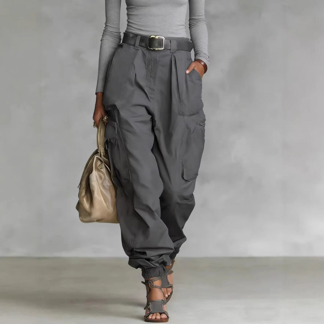 Pantalon Cargo Femme Taille Haute Style Vintage