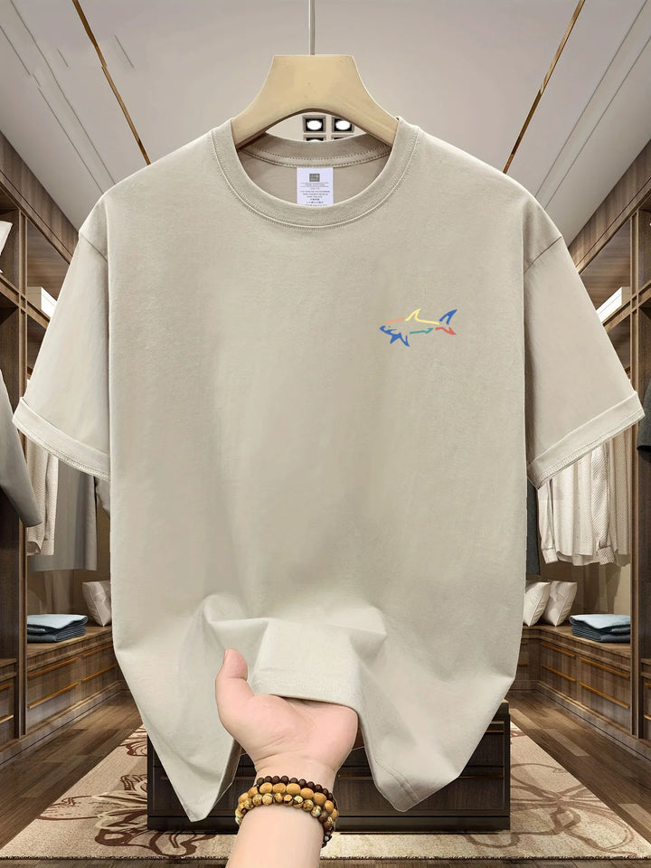 T-shirt Homme Coton Motif Requin