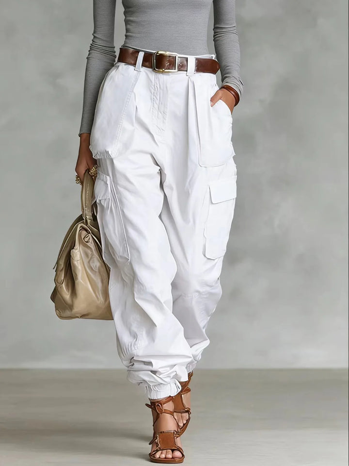 Pantalon Cargo Femme Taille Haute Style Vintage