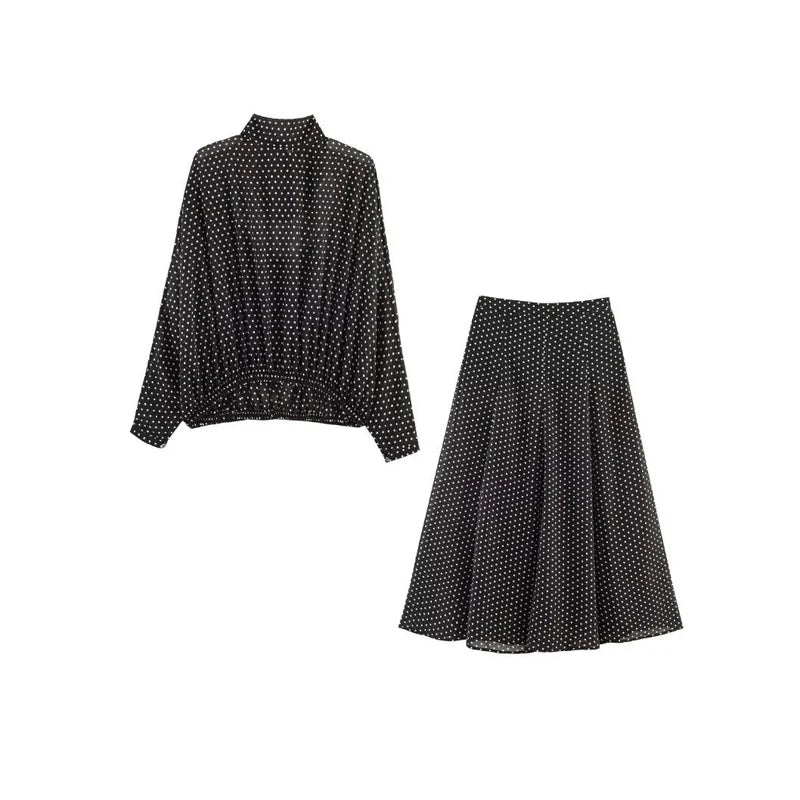 Ensemble Femme Élégant à Pois