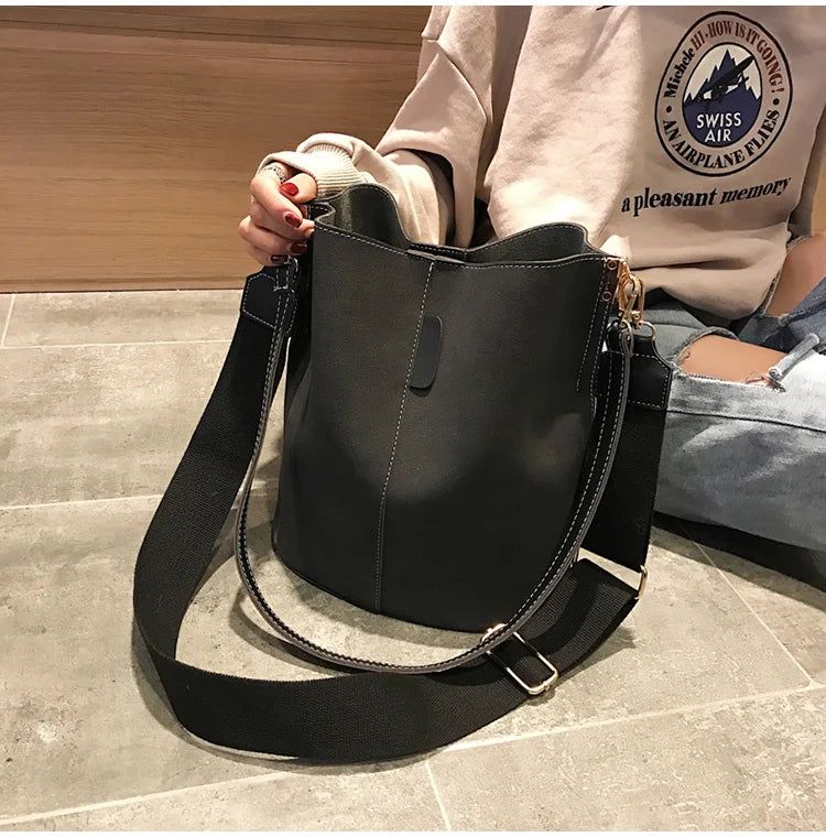 Sac Seau Femme Grande Capacité en Cuir PU Élégant