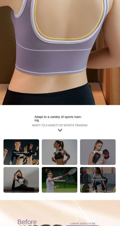 Haut de sport sans bretelles pour femme