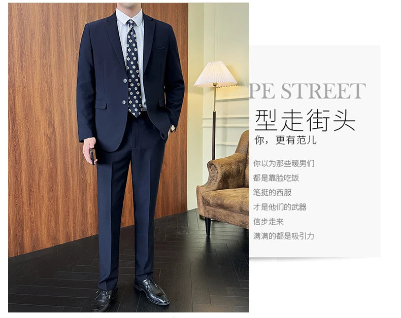 Suit Homme Élégant 2 Pièces