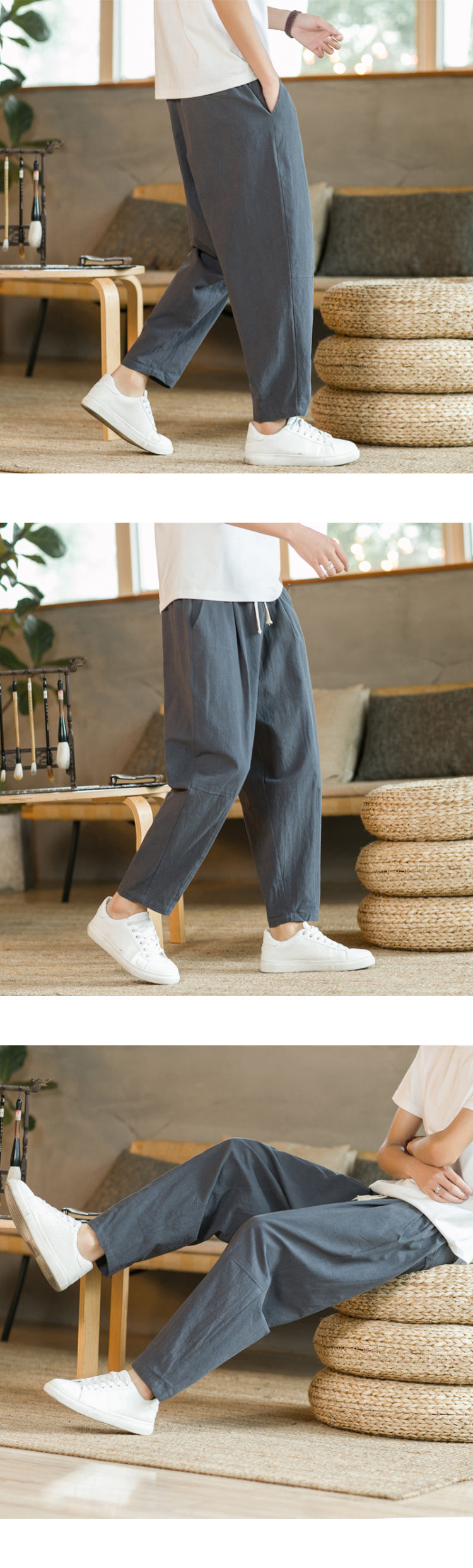 Pantalon en lin urbain