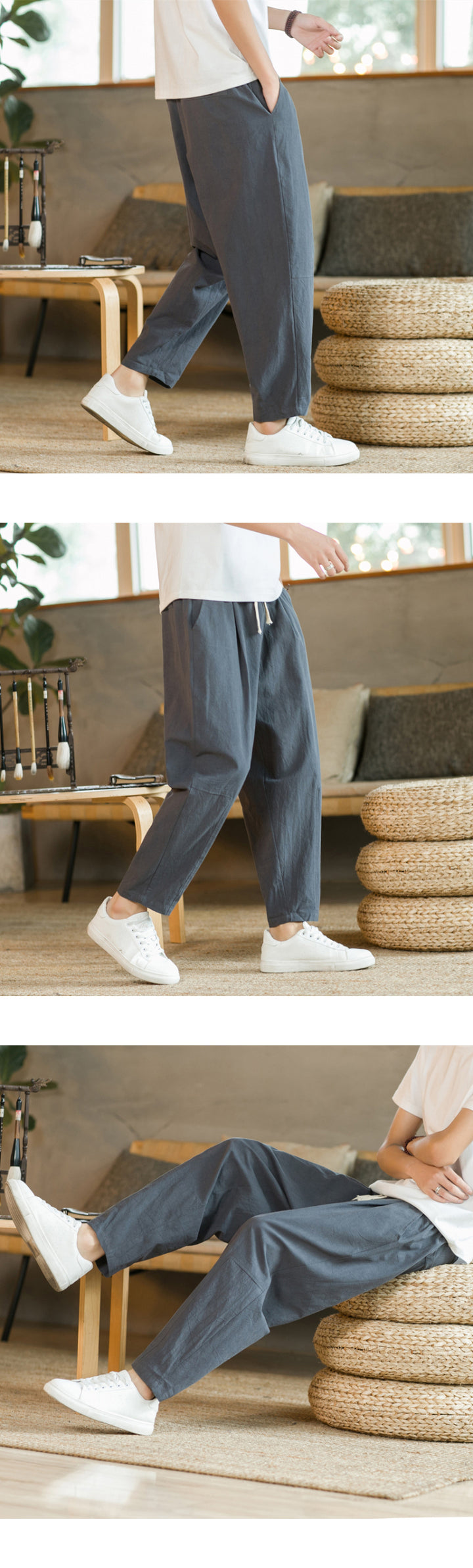 Pantalon en lin urbain
