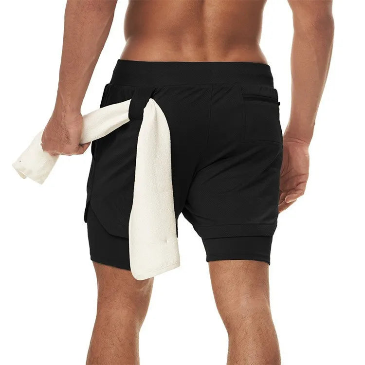 Shorts Homme 2-en-1 Camouflage Running