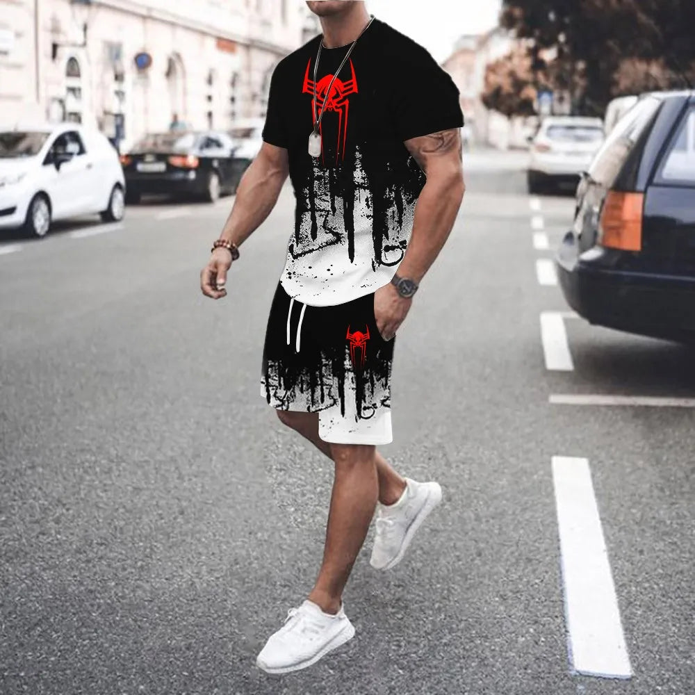Ensemble Homme 2 Pièces Dégradé Été Streetwear
