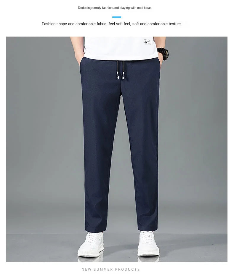 Pantalon Homme Léger et Respirant Style Business Casual