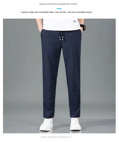 Pantalon Homme Léger et Respirant Style Business Casual