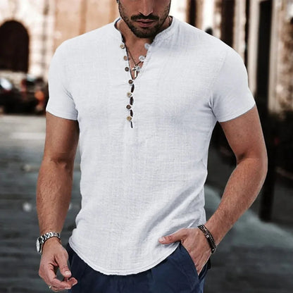 Chemise Homme Lin & Coton Décontractée