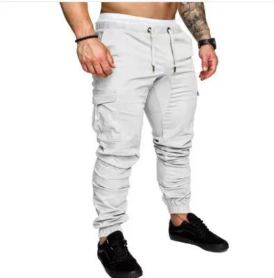 Pantalon Cargo Homme Taille Haute Décontracté