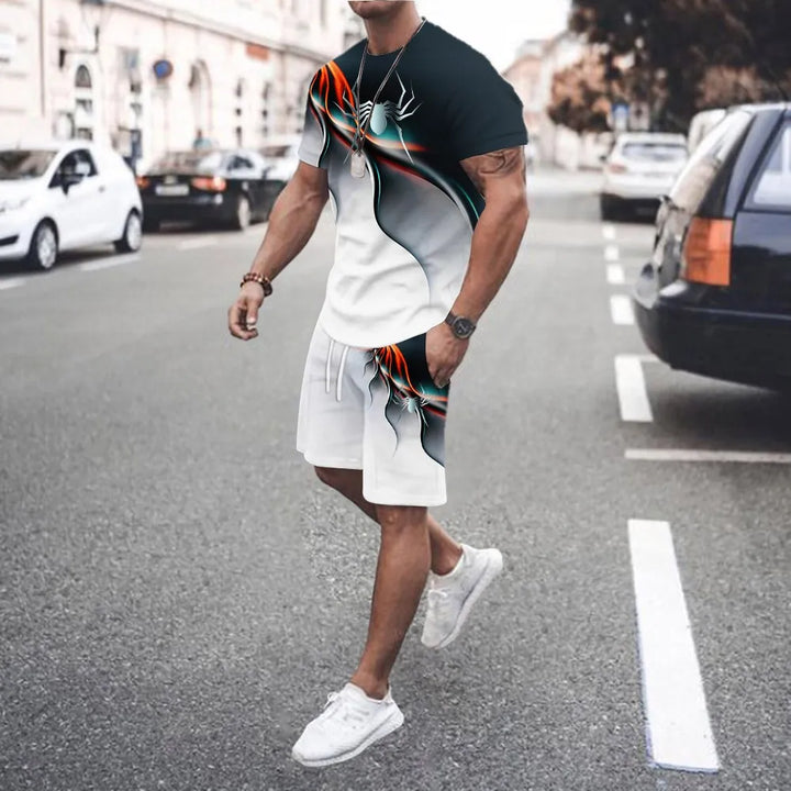 Ensemble Homme 2 Pièces Dégradé Été Streetwear