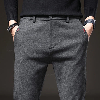 Pantalones elásticos elegantes para hombre