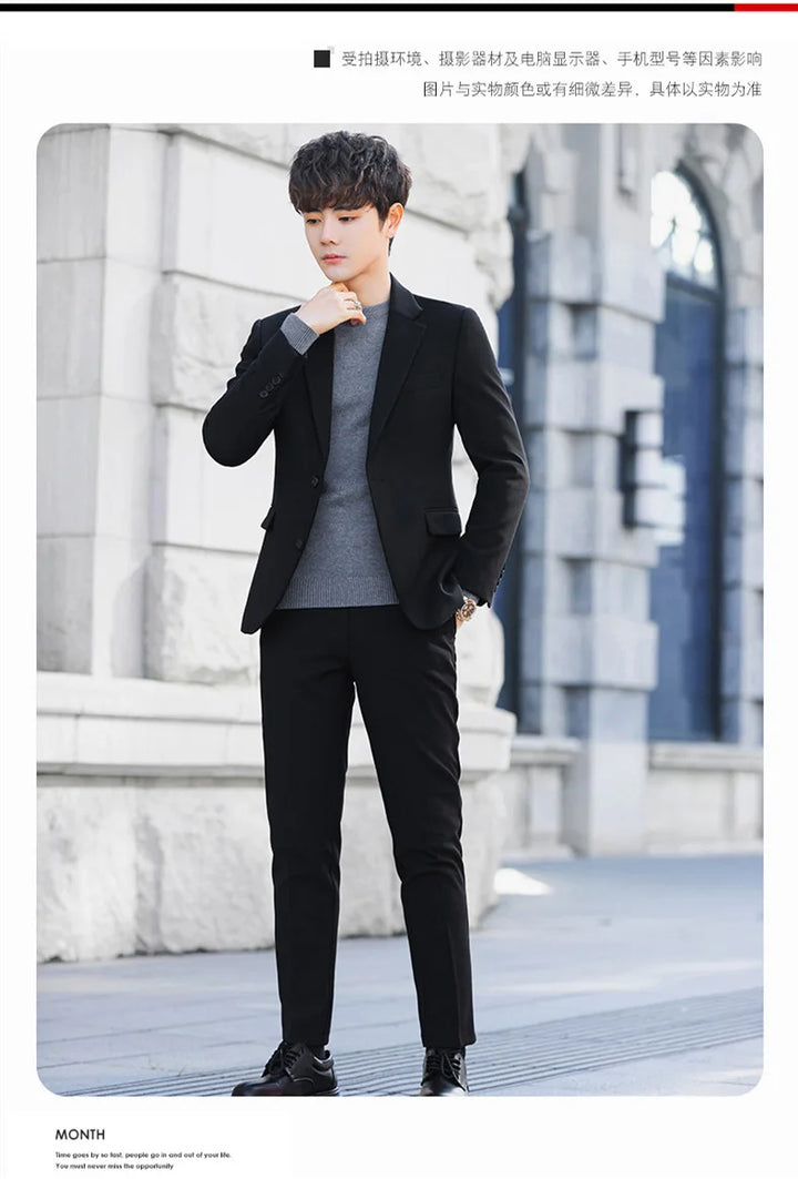 Blazer Homme Élégant Slim Fit