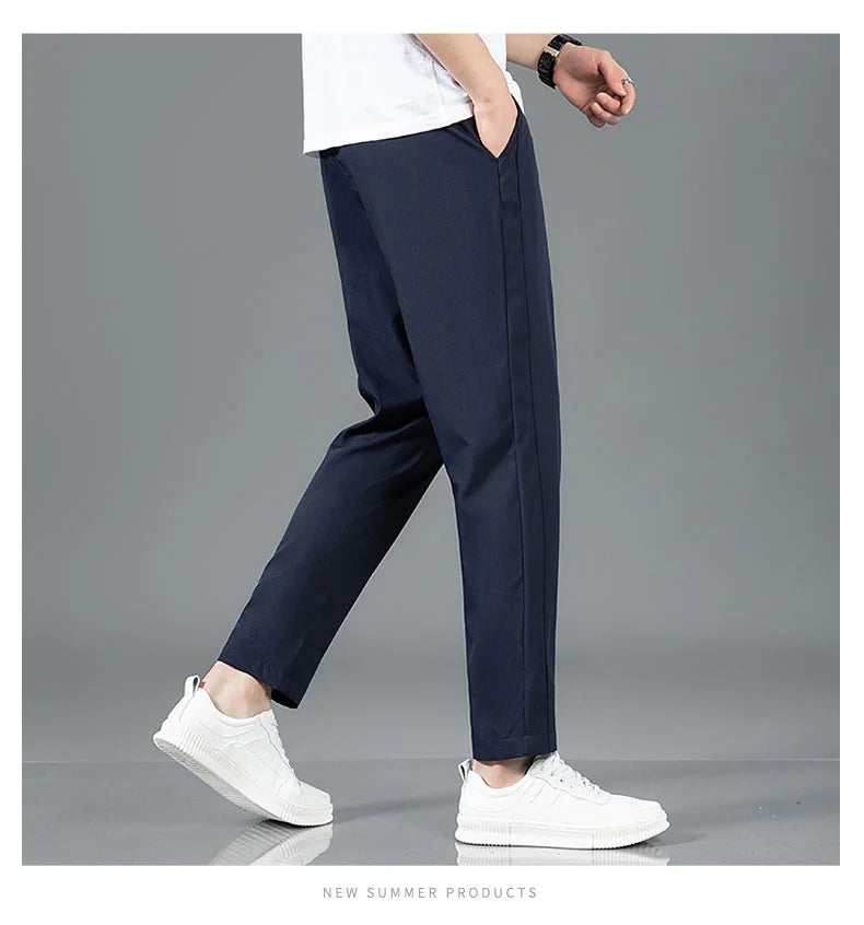 Pantalon Homme Léger et Respirant Style Business Casual