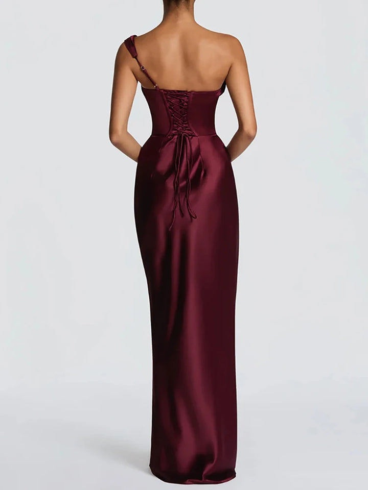 Robe Maxi Élégante Sans Manches Femme