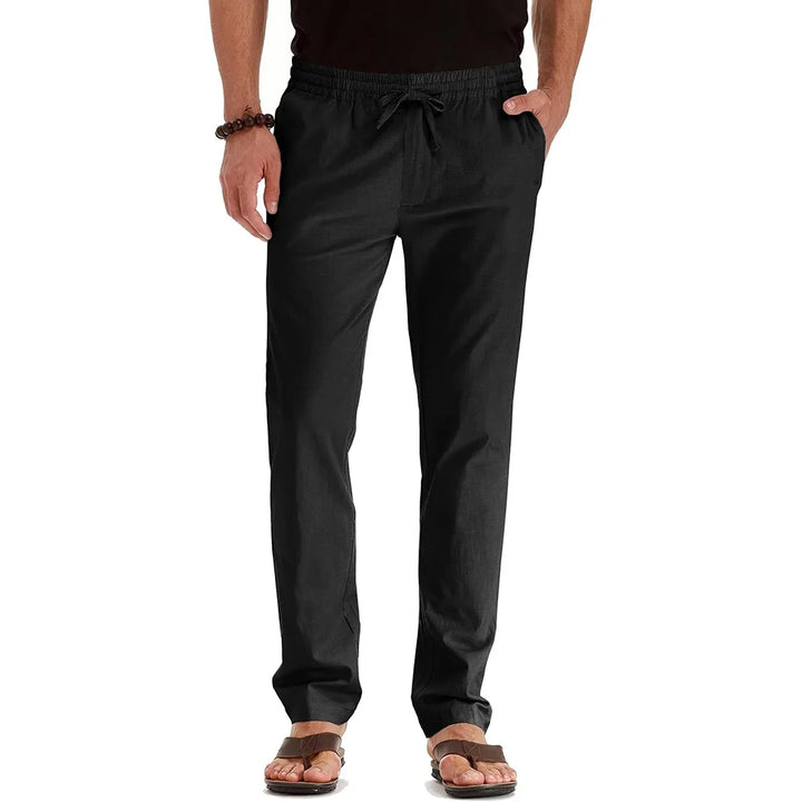 Pantalon Homme Léger Lin & Coton Style Hawaï