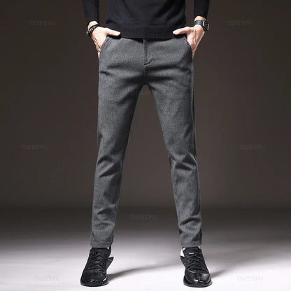 Pantalones elásticos elegantes para hombre