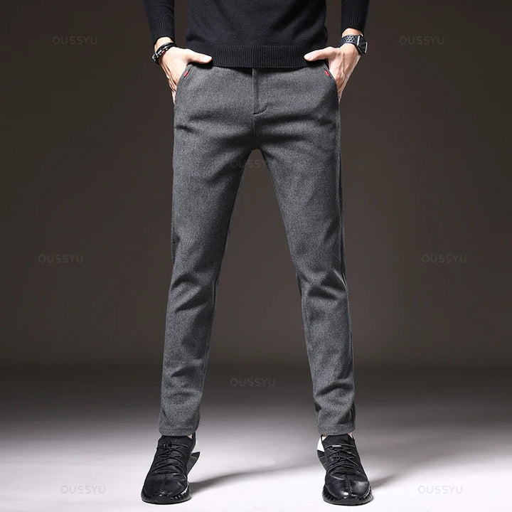 Pantalones elásticos elegantes para hombre