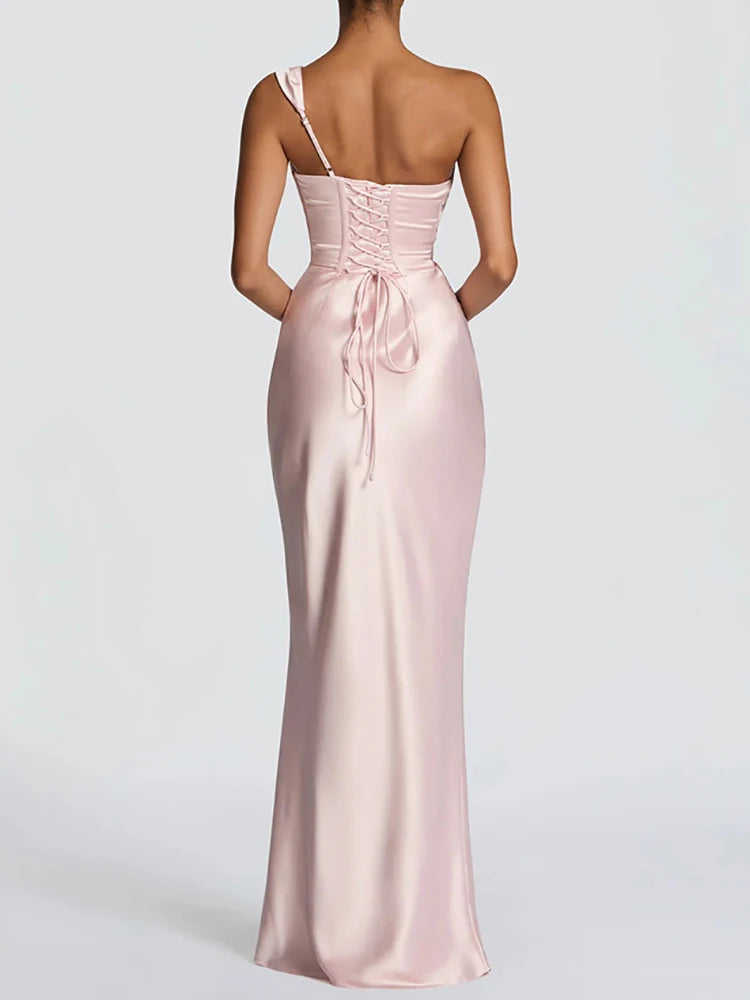 Robe Maxi Élégante Sans Manches Femme