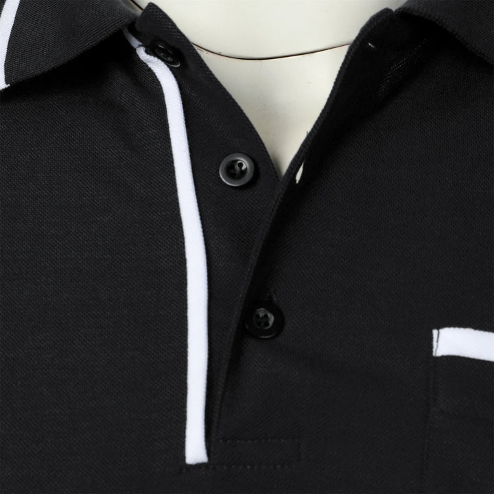 Polo Homme Uni à Manches Courtes