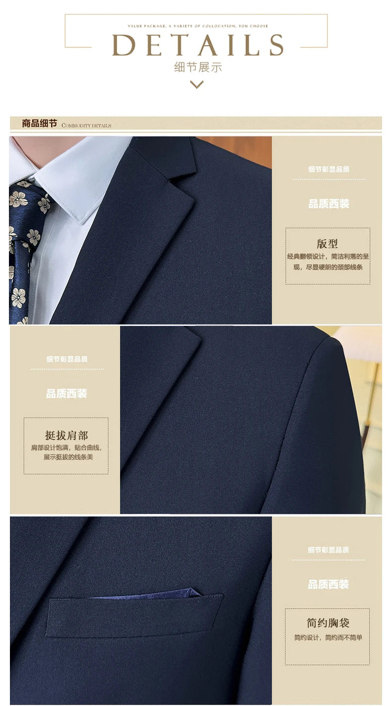 Suit Homme Élégant 2 Pièces