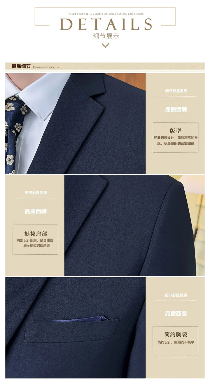 Suit Homme Élégant 2 Pièces