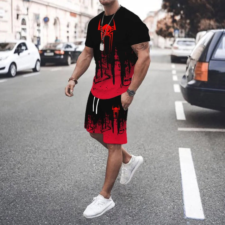 Ensemble Homme 2 Pièces Dégradé Été Streetwear
