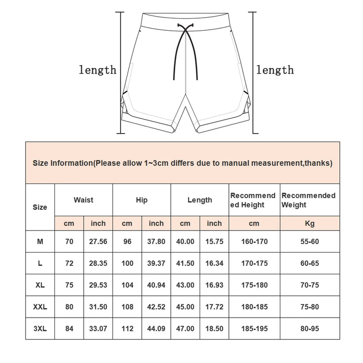 Shorts Homme 2-en-1 Camouflage Running
