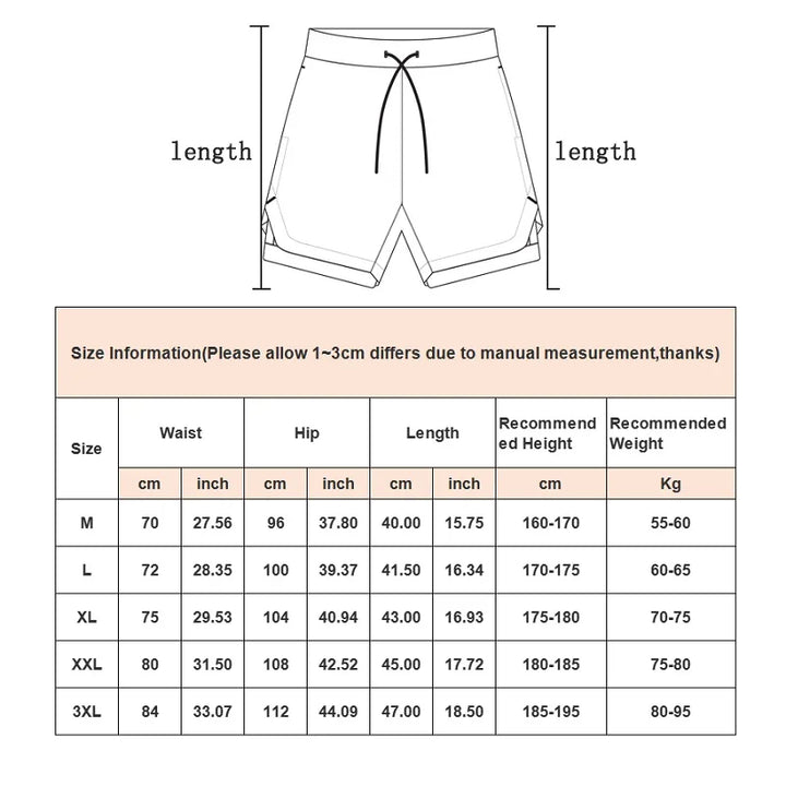 Shorts Homme 2-en-1 Camouflage Running