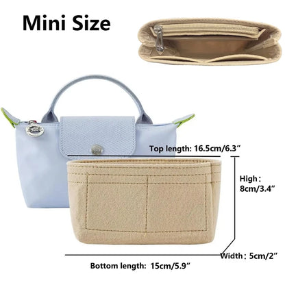 Organisateur de Sac pour Longchamp Mini