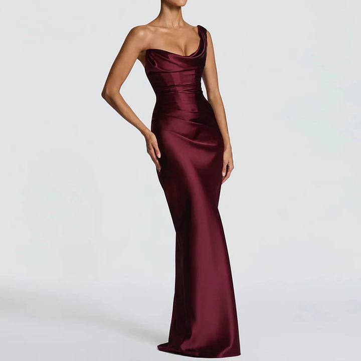 Robe Maxi Élégante Sans Manches Femme